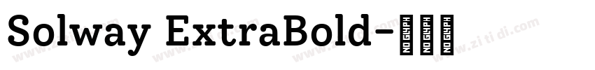 Solway ExtraBold字体转换